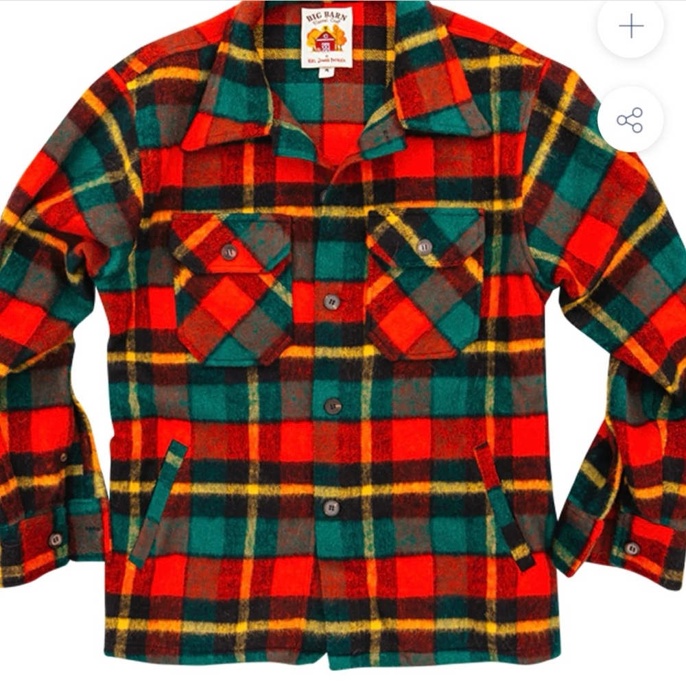 NWT Kiel James Patrick KjP Big Barn Manchester Flannel Coat XL